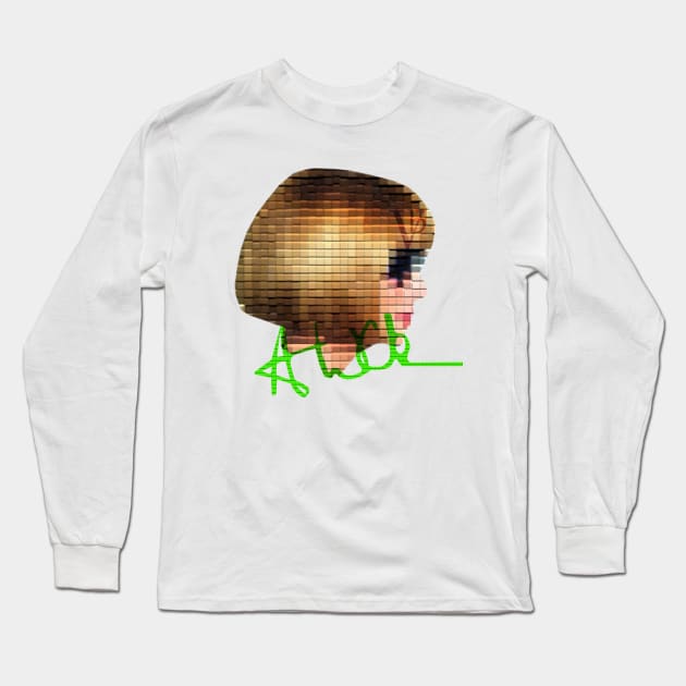 Pixelated Anna Wintour Long Sleeve T-Shirt by Becomingvogue